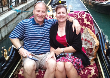 Greg and Phara Blair enjoy Venice sights along with exploring Italian wine