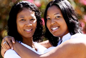 Brittany Byrd and her mother, Evelyn Fulbright