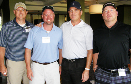 Daniel Elms of Bell Nunnally, Jeff Matthews of Charles River Associates, Todd Spence and David Quinn of Bell Helicopter