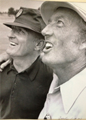 Richard Jennings (left) teamed with professional golfer Don January to develop golf courses.