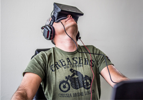 A user takes the Oculus Rift for a spin. Photo courtesy of wikipedia.org