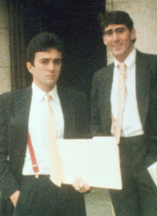 John Zavitsanos and Joe Ahmad in 1993.