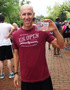 Jeff Dorrill won his age division in the 2015 Big D Half Marathon.