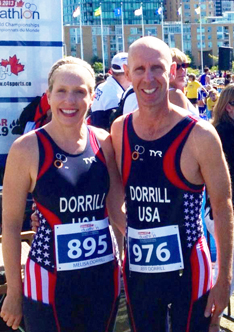 Jeff and Melisa Dorrill are both endurance athletes.