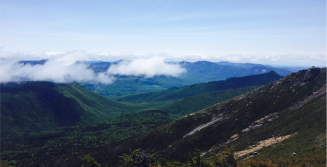  The White Mountains in New Hampshire. "This was a glorious day which one does not find often in the Whites," Lynn says. "The clouds cleared and I sat on a rock thinking, 'This is wonderful to be here.' "