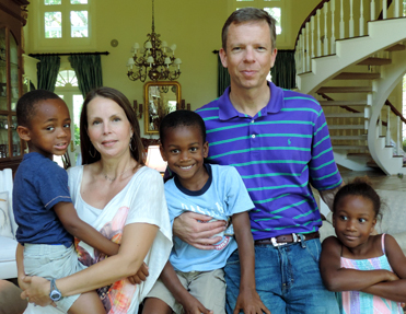 Ayse and Cliff Vrielink with "The Littles": Jeremiah, 6, Ashley, 6, and Bethiana, 7.